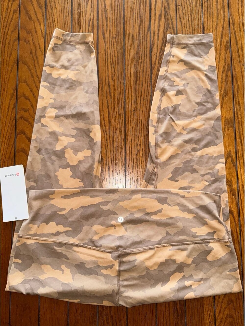 Lululemon Align High Rise 28” Heritage Camo Beige Multi Size 20 NWT